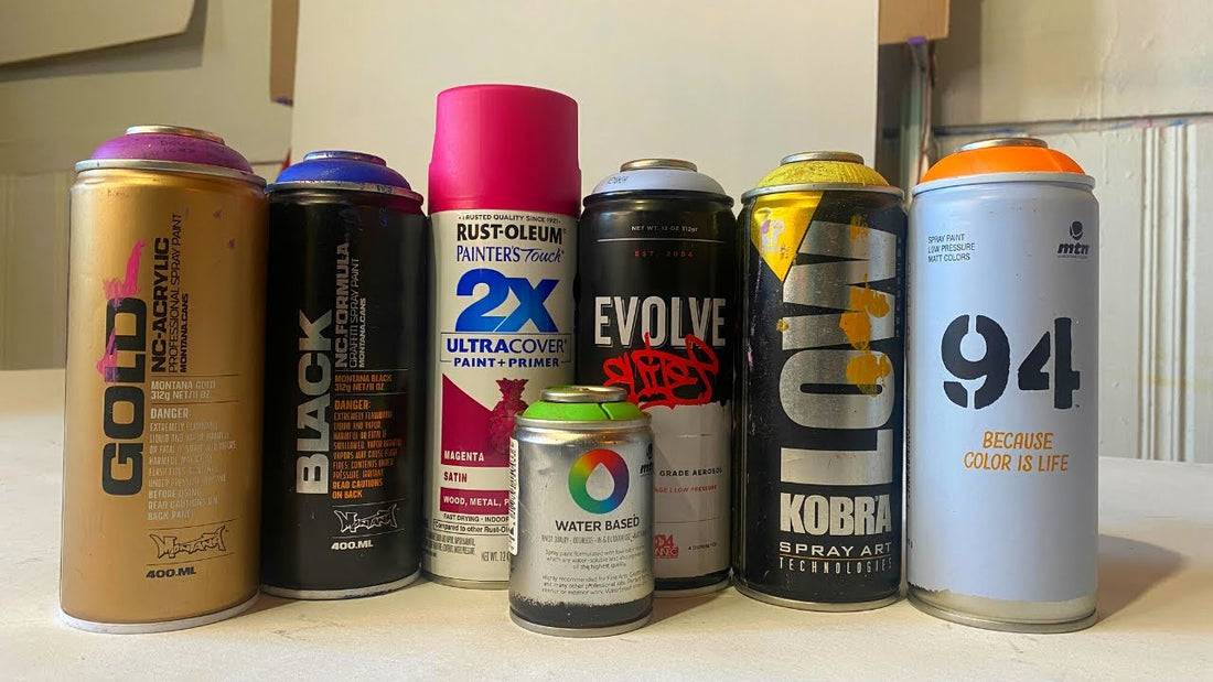 My Top Five Spray Paint Brands for Studio Art and Murals