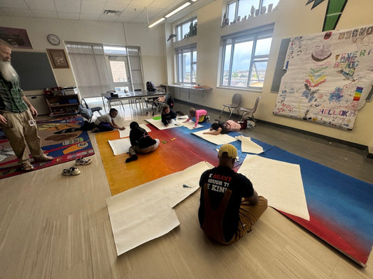 Polytab mural cloth in the Classroom