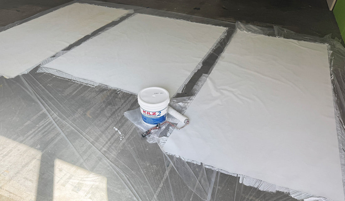 Using Kilz 2 and Zinsser Bulls Eye 1-2-3 to Prime Polytab Mural Cloth?