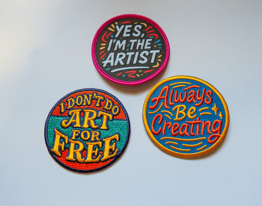 Artist Patches - Set of 3 (Iron-on/Sew-on)